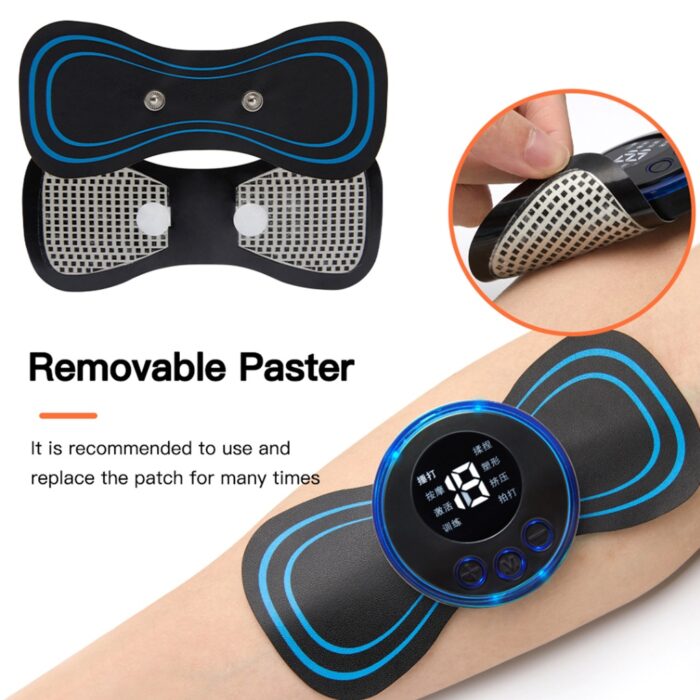Mini Massageador e Estimulador Elétrico Para Alívio Da Dor