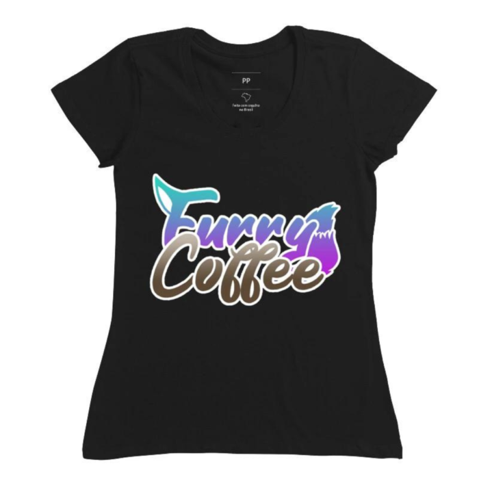 Camiseta estampada - Furry Coffee Logo