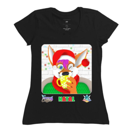 Camiseta estampada - Furry Coffee Natal