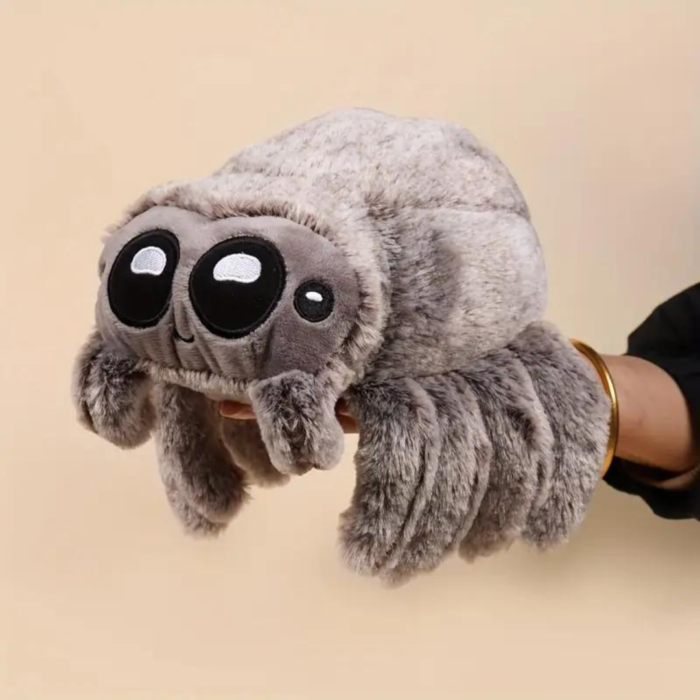 Pelúcia de aranha, brinquedo macio e fofo, presente perfeito para decorar no Halloween