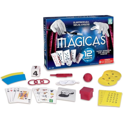 Mágicas - Kit de Mágica com 12 Truques